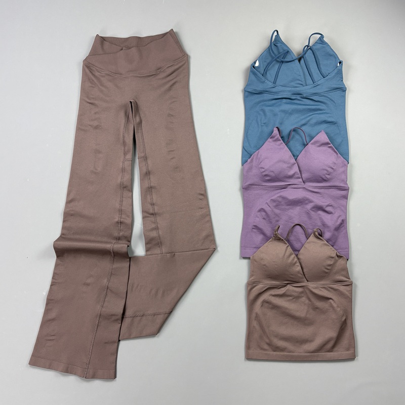 Suspender Tank Top - 2 Parça Kadınlar İçin Dikişsiz Yoga